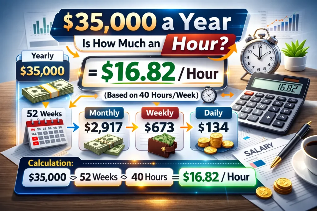 35000 a year is how much an hour (2)