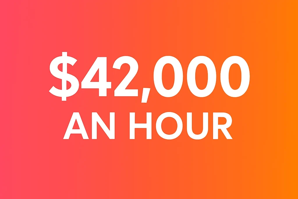 $42,000 a year is how much an hour