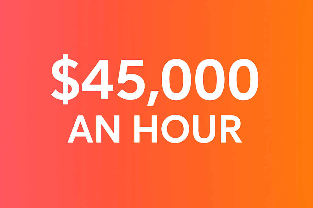 45,000 a year is how much an hour
