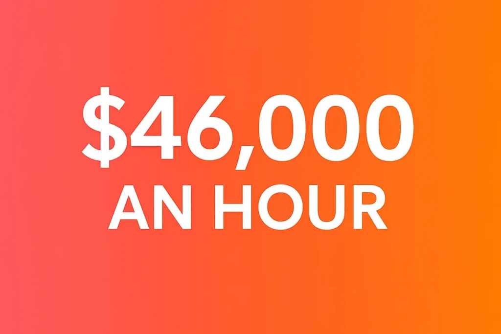 46,000 a year is how much an hour