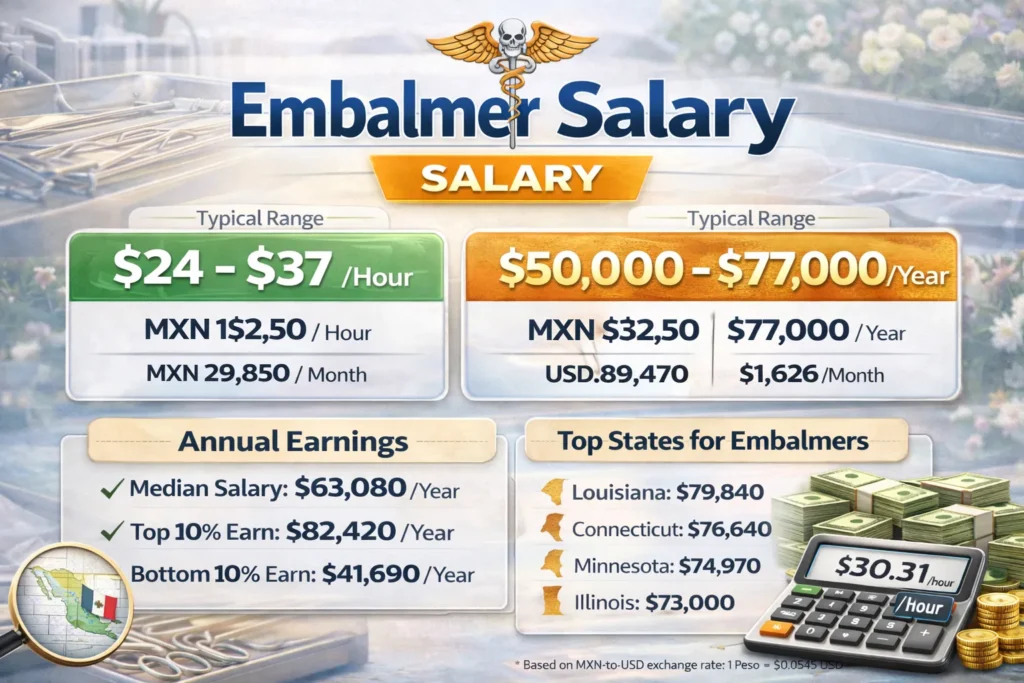 embalmer salary