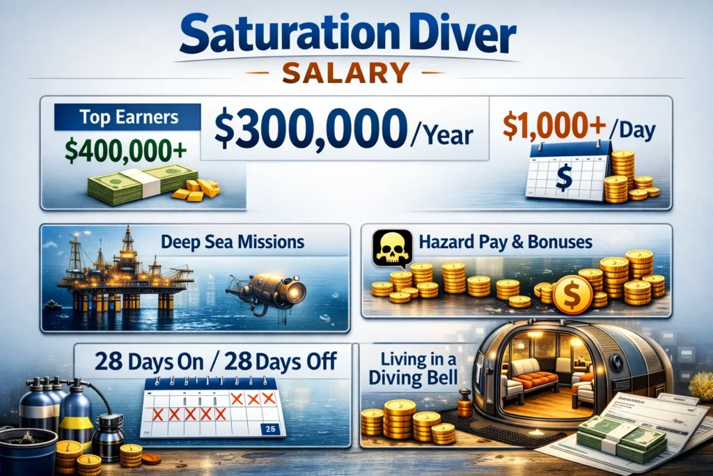 saturation diver salary